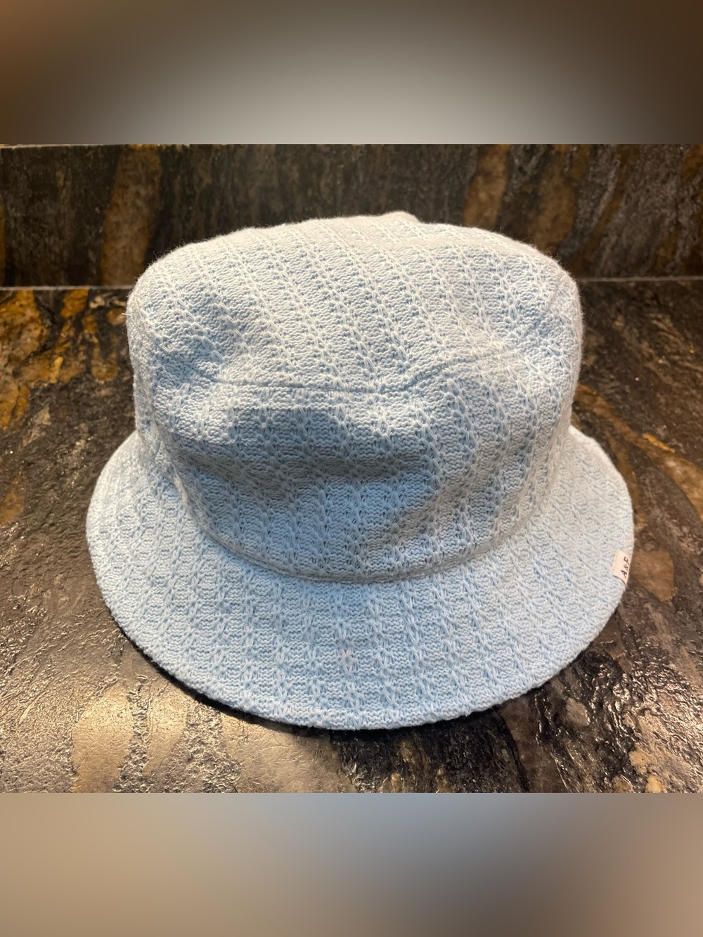 Abercrombie & Fitch Pale Blue Knit Bucket Hat Y2K Street Style